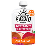 Piccolo baby food pouch with sweet potato, apple, pear, beetroot 100g, imported from the UK