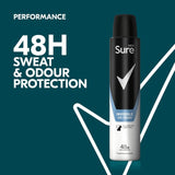 Sure men antiperspirant deodorant Invisible Ice spray 200ml (British brand)