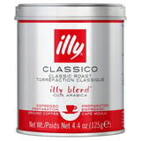 Illy Espresso Coffee Classic Roast Ground Coffee 125g