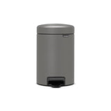 Brabantia Mineral Concrete Grey Pedal Bin 3 Litre