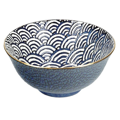 Mikasa Satori Porcelain Rice Bowl Indigo Blue