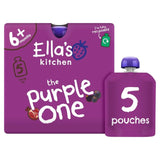 Ella's Kitchen The Purple One Smoothie Baby Food Pouch 6+ Months 5 x 90g