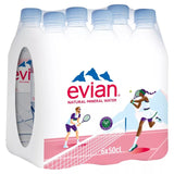 Evian still mineral water 6 x 500ml bottles - British product