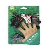 Rex London safari animal finger puppets 5 pack, imported from the UK