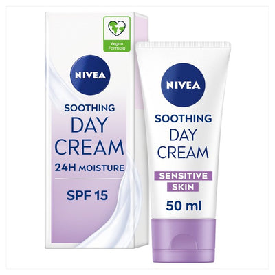 NIVEA Sensitive Skin Day Cream Moisturiser SPF15 50ml