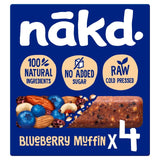Nakd Blueberry Muffin Fruit & Nut Bar Multipack 4 x 35g
