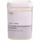 M&S Rectangular Food Storage Box White Mix 1.7L