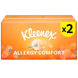 Kleenex Allergy Comfort tissues twin box with 2 x 56 tissues, UK version