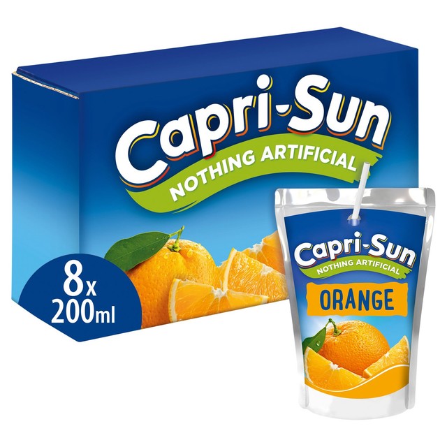 Capri Sun orange kids juice drink 8 x 200ml - British product