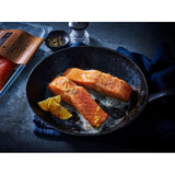 M&S lightly smoked salmon fillets 240g, imported from the UK