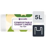 Ocado compostable caddy liners 5L, imported from the UK