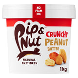 Pip & Nut crunchy peanut butter 1kg, imported from the UK