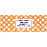 Ocado Medium Tie Handle Freezer Bags