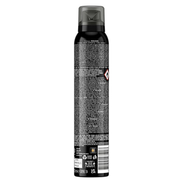 TRESemme Volume & Lift hair mousse 200ml (British brand)