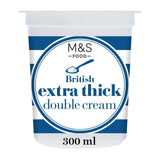 M&S extra thick double cream 300ml, imported from the UK