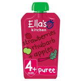 Ella's Kitchen Strawberries, Rhubarb & Apples Baby Food Puree 120g