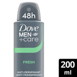 Dove Men+Care Fresh anti-perspirant deodorant aerosol 200ml - British product
