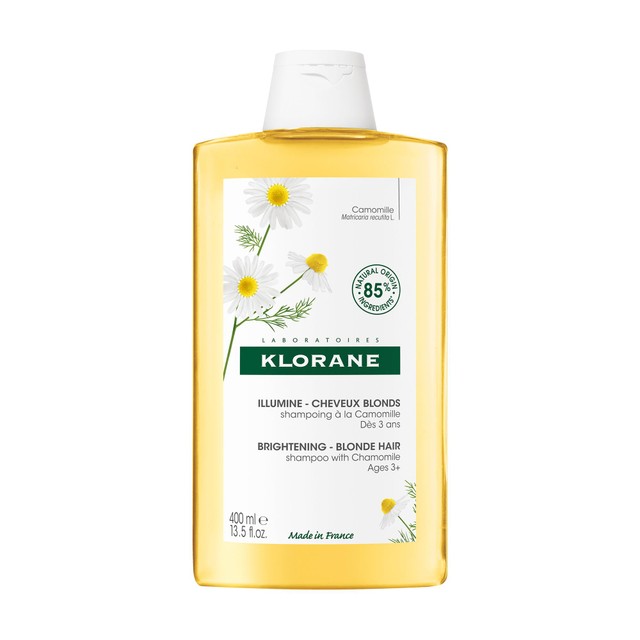 Klorane brightening shampoo with camomile for blonde hair 400ml, UK version