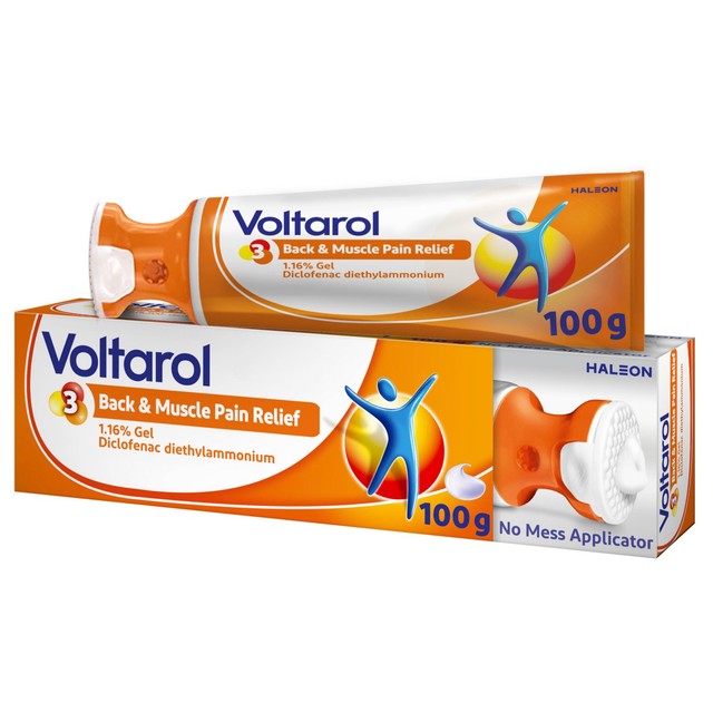 Voltarol Back & Muscle Pain Relief Gel 100g (British brand)