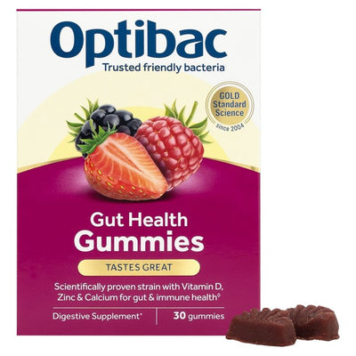 Optibac Probiotics Gut Health Digestive Supplement Gummies 30 Gummies
