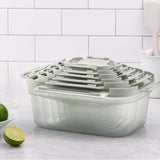 LocknLock NestnLock Sage Green Food Storage Container Set 5pc