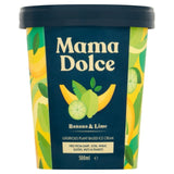 Mama Dolce banana and lime ice cream 500g, imported from the UK