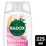 Radox Feel Moisturised shower gel 225ml, imported from the UK