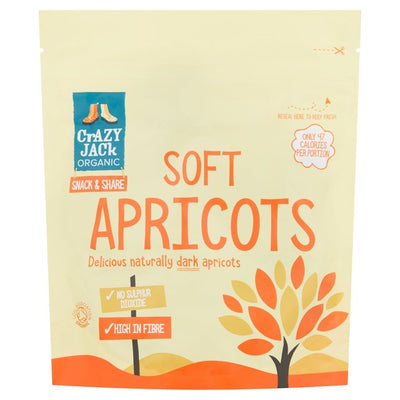 Crazy Jack Organic Soft Apricots Dried Fruit Snacks 200g