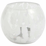 M&S Confetti Glass Tealight Holder White One Size