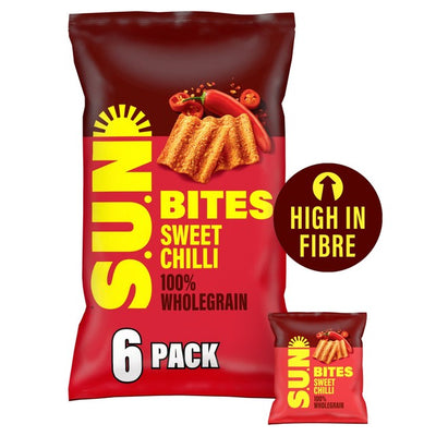 SunBites Sweet Chilli Multigrain Snacks 6x25g