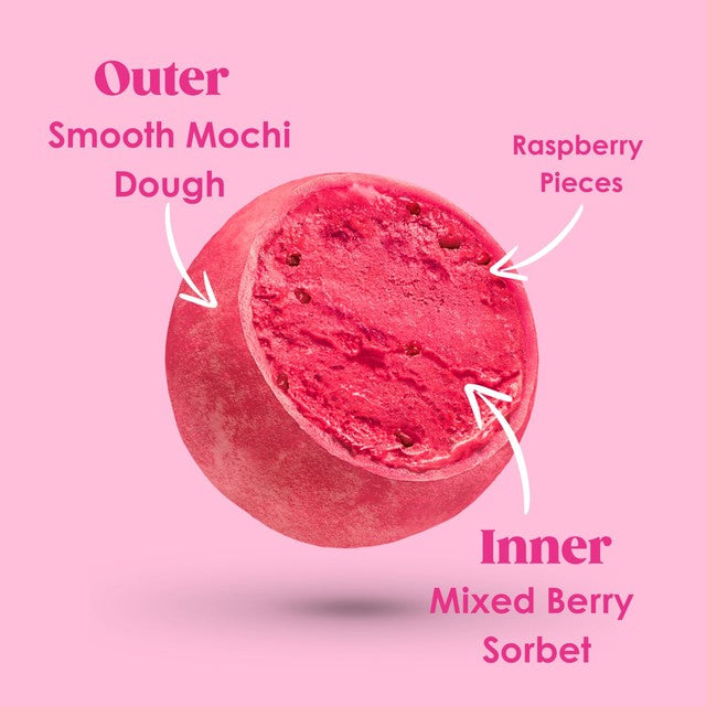 Little Moons Very Berry Mochi Sorbet 6x32g, UK version