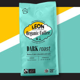Leon dark roast ground coffee 200g, UK version
