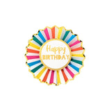 Talking Tables Rainbow Birthday Badge Party Decoration 12cm