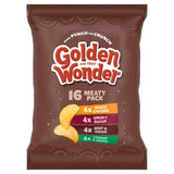 Golden Wonder Meaty Crisps Multipack Assorted Flavours Potato Crisps 16 Packs