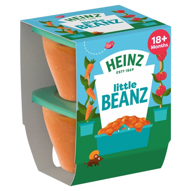 Heinz Little Baked Beans toddler meal 2 x 100g, UK version