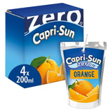 Capri Sun Orange Zero Kids Juice Drink 4 x 200ml