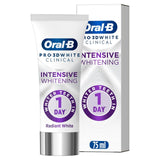 Oral-B 3D White Clinical Intensive Whitening toothpaste 75ml, imported from the UK