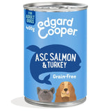 Edgard & Cooper Fresh Dog Wet Food Salmon & Turkey Adult Grain-Free 400g
