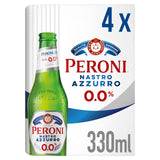 Peroni Nastro Azzurro 0% Alcohol-Free Lager 4 x 330ml Bottles