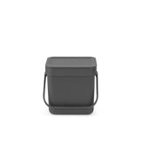 Brabantia Grey Sort & Go Waste Bin 3 Litre Compost Bin