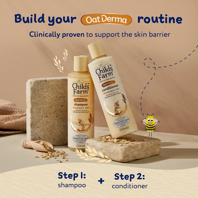 Childs Farm OatDerma children's shampoo Fragrance-Free 250ml - British product