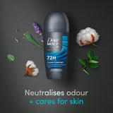 Dove Men+Care antiperspirant deodorant roll on Clean Comfort 50ml - British product