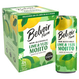Belvoir Non-Alcoholic Lime & Yuzu Mojito 4 x 250ml