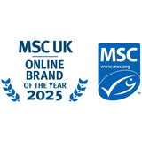 Ocado MSC cod fillets skin-on and boneless, imported from the UK