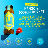 Raju mango and Scotch bonnet sweet chilli sauce 280g, imported from the UK