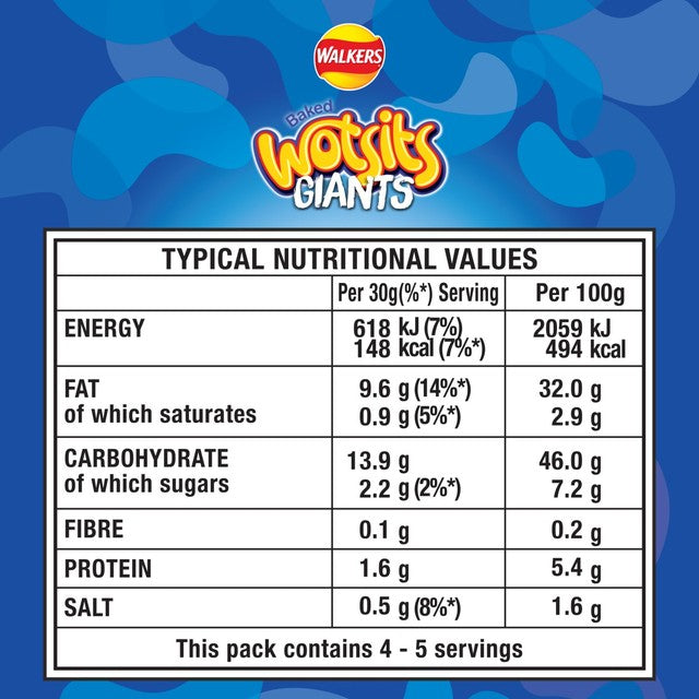 Wotsits Really Cheesy corn puff crisps 130g (British brand)