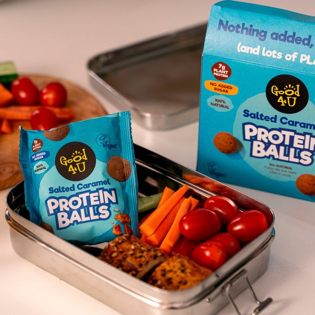 Good4U protein balls salted caramel 120g, UK version