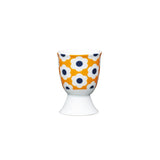 KitchenCraft Retro Flower Spot Porcelain Egg Cup