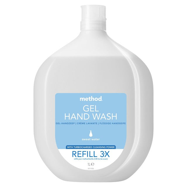 Method Sweet Water hand soap refill 1L, imported from the UK