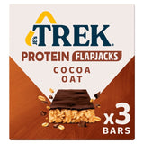 Trek Cocoa Oat Protein Flapjacks Snack Bars 3 x 50g